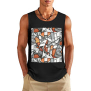DTF 160gsm Men's Cotton Tank Top(Front Printing) by SALE_DESIGN-Personal Design