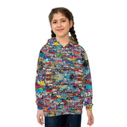 Urban Legend Kids Graffiti Hoodie - Bold Street Art Pullover for Miniature Maximalists & Creative Kids by Aesthetic Rebellion