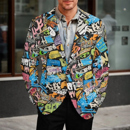 260gsm Two Button Suit(All-Over Printing) by SALE-Personal Design