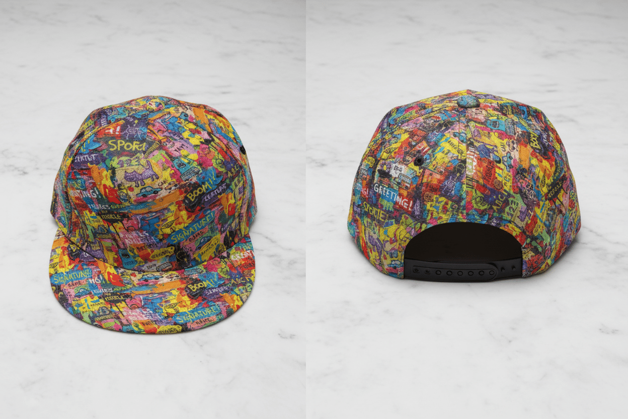 Baseball Cap With Flat Brim - Aesthetic Rebellion
