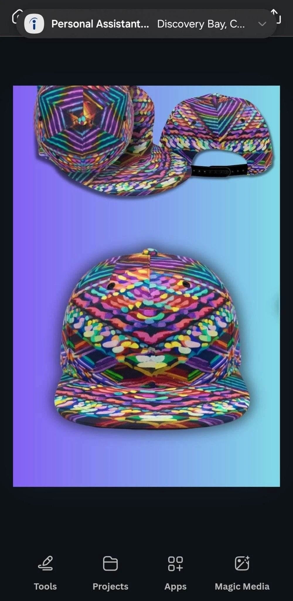 Vegas Gems Big Dreamer Snapback - High-Roller Neon Print Baseball Cap for Bold Entrepreneurs & | Aesthetic Rebellion
