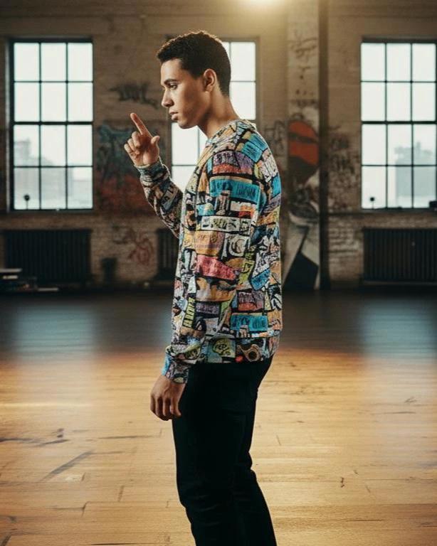 Abstract All Over Print Sweatshirt – Heavyweight Cotton Crewneck by Aesthetic Rebellion