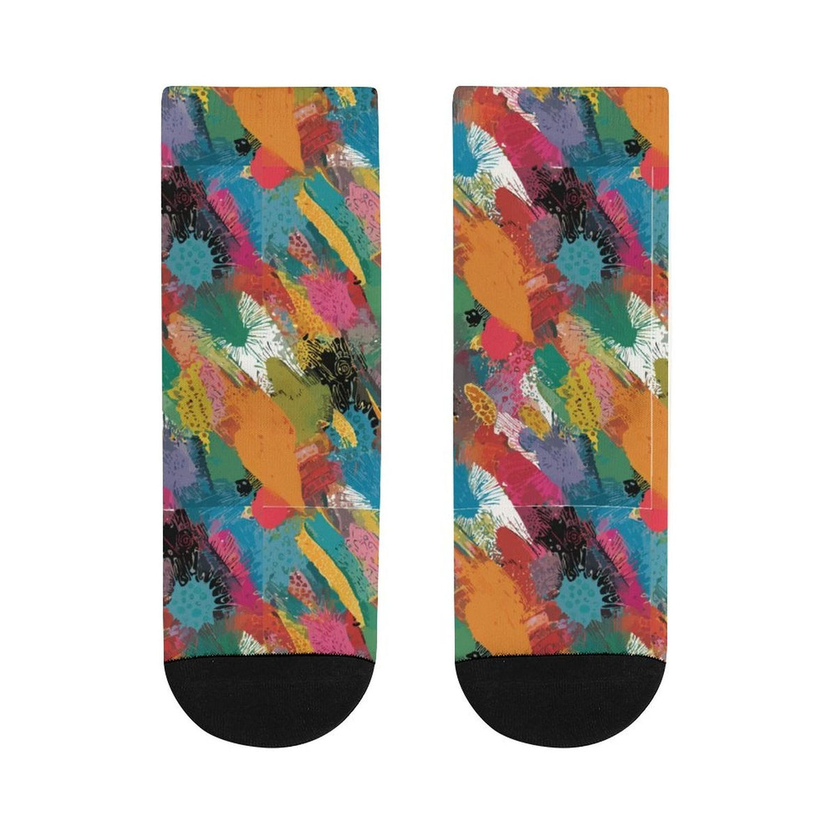 Personalized Contrast Color Striped Stockings by SALE_DESIGN-Personal Design