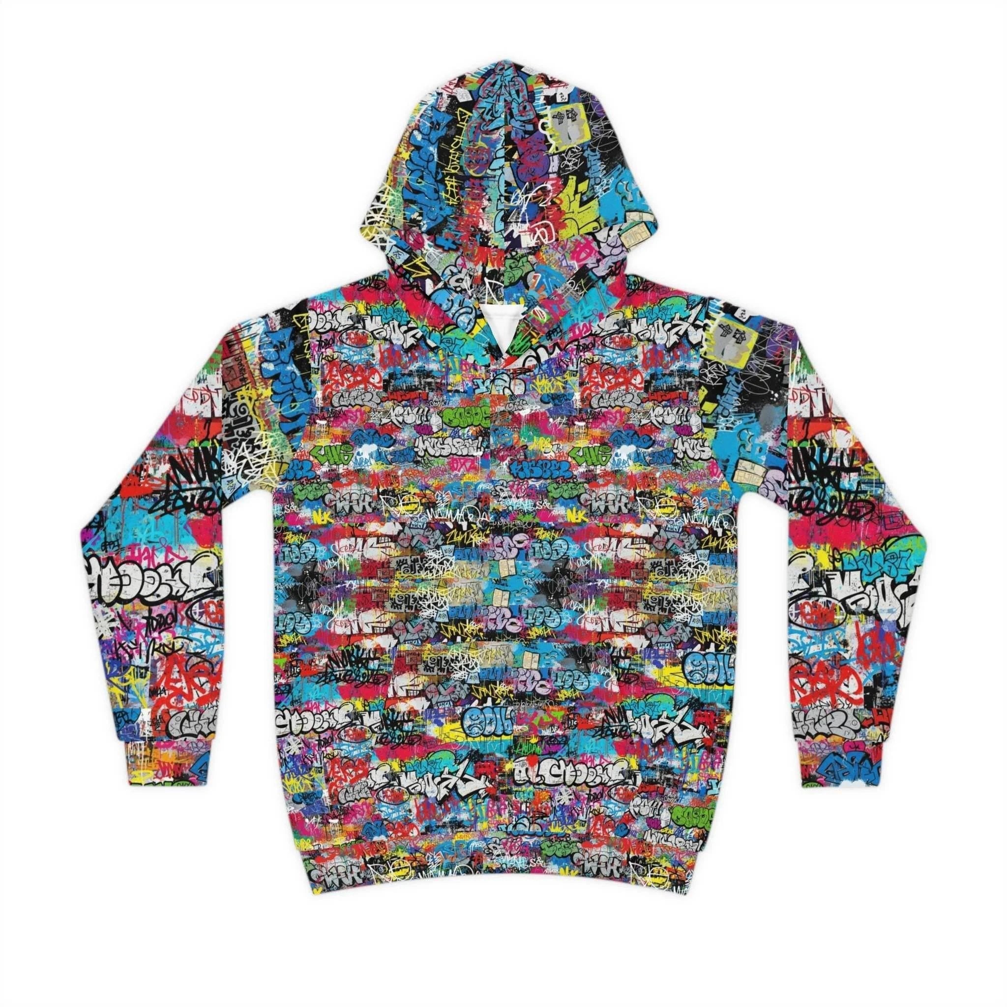 Urban Legend Kids Graffiti Hoodie - Bold Street Art Pullover for Miniature Maximalists & Creative Kids by Aesthetic Rebellion