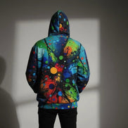 Velvet Ambrosia Explosive AOP Full-Zip Hoodie - Luxury Maximalist Streetwear - Heavyweight Designer Parka by Aesthetic Rebellion