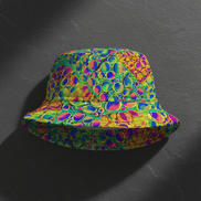 Bucket Hat, Mind Melting Visuals Collection, Head Turning Design, Aesthetic Rebellion, Unique Bucket Hat, Statement Accessory, Trendy Bucket - Aesthetic Rebellion