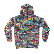 Urban Legend Kids Graffiti Hoodie - Bold Street Art Pullover for Miniature Maximalists & Creative Kids by Aesthetic Rebellion