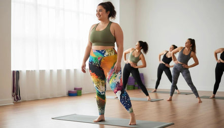 Abstract Expressionist Paint Splash Leggings - High-Waist Plus Size Tights for Bold Fitness by Aesthetic Rebellion