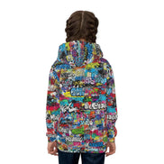 Urban Legend Kids Graffiti Hoodie - Bold Street Art Pullover for Miniature Maximalists & Creative Kids by Aesthetic Rebellion