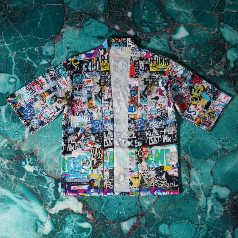 AOP Drop Shoulder Kimono Cardigan for Cosplay and Street Maximalists — Open Front Lightweight Sublimation Print, Japanese-Inspired Bold Layer, Summer Festival Statement, S–2XL