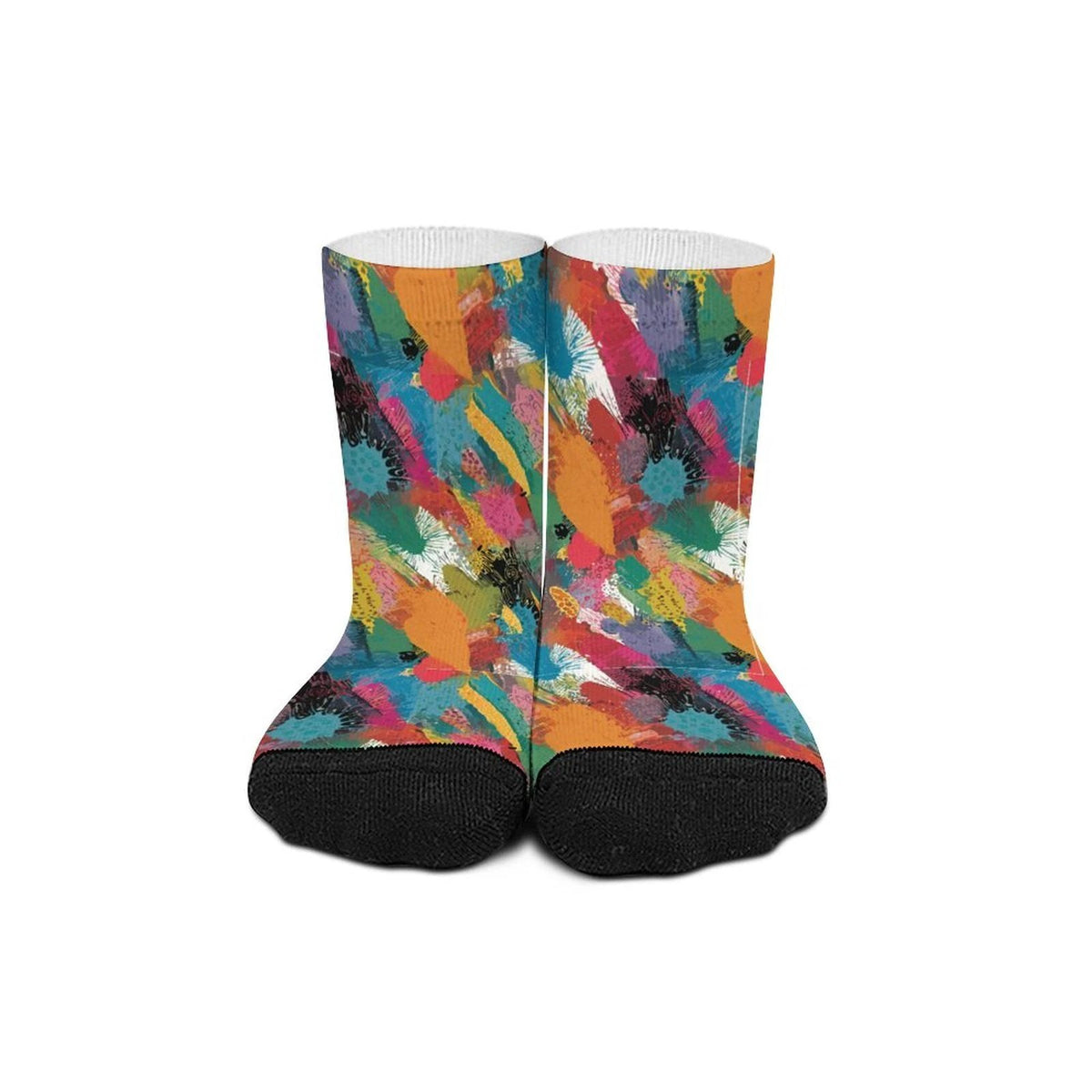 Personalized Contrast Color Striped Stockings by SALE_DESIGN-Personal Design