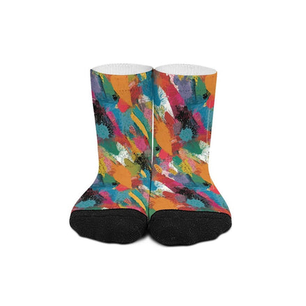 Personalized Contrast Color Striped Stockings by SALE_DESIGN-Personal Design