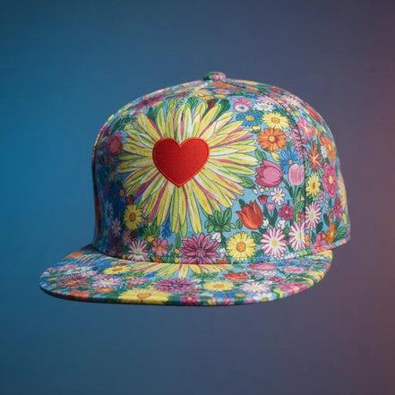 Psychedelic Graffiti Snapback Hat | Rave Festival Street Art Cap by Aesthetic Rebellion