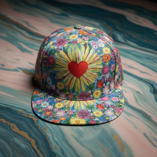 Psychedelic Graffiti AOP Snapback for Rave Festival Street Art Collectors — Bold Weirdcore Hip-Hop Hat, Hypebeast Maximalist Cap, Statement Streetwear Headwear