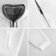 230gsm Full Zip up Hoodie with Plush Lining(All-Over Printing) by SALE_DESIGN-Personal Design