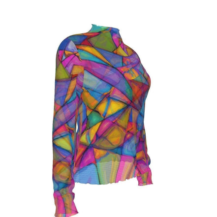Transcendent Goddess Breathable Mesh T-Shirt - Vibrant Ethereal All-Over Print Summer Top by Aesthetic Rebellion