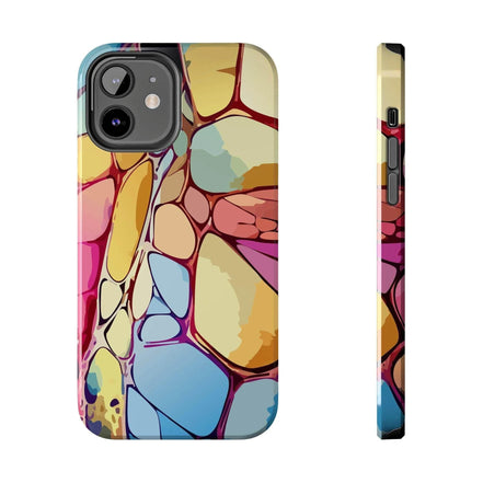 Abstract Chalk Stone iPhone Case - Shockproof Lexan Armor by Aesthetic Rebellion