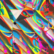 Prismatic Crimson Wave Hawaiian Shirt – High-Energy Festival Aloha Top by Aesthetic Rebellion