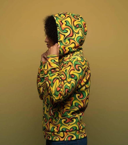Unisex Heavyweight Zip Hoodie - Vibrant Artist Edition Winter Fleece for Bold Street Style by Aesthetic Rebellion