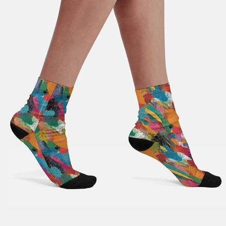 Personalized Contrast Color Striped Stockings by SALE_DESIGN-Personal Design