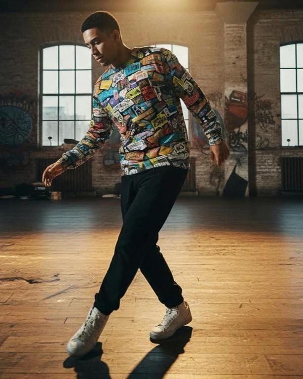 Abstract All Over Print Sweatshirt – Heavyweight Cotton Crewneck by Aesthetic Rebellion
