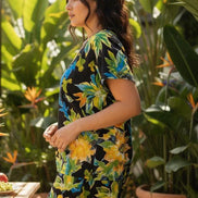 True Flower Child Vector Pajama Set - Whimsical Bohemian Loungewear for Artsy Dreamers by Aesthetic Rebellion