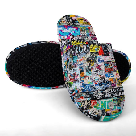 Flannel Men's Cotton Slippers by SALE_DESIGN-Personal Design