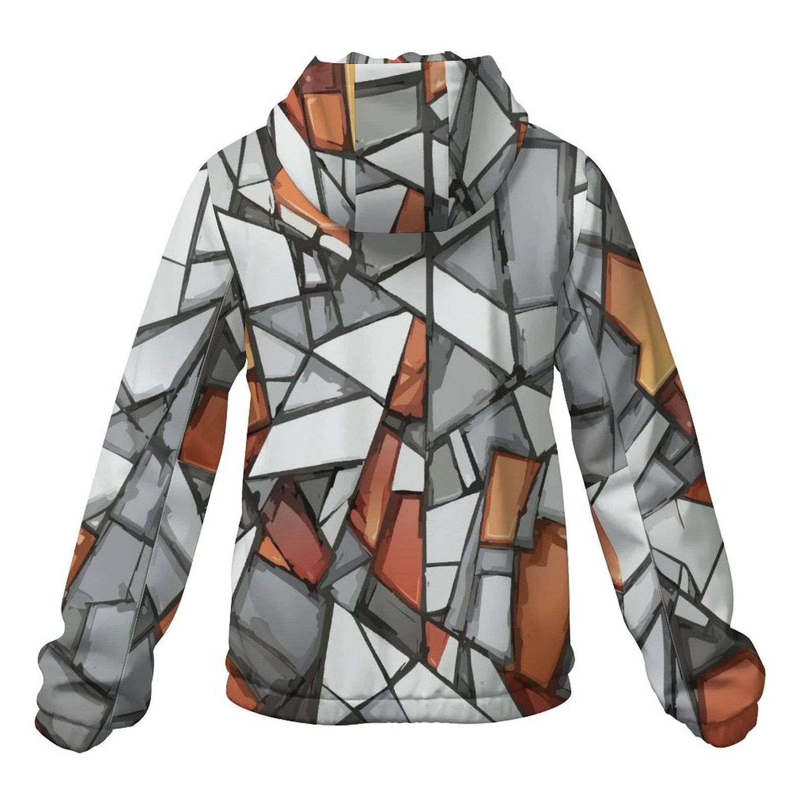 Hooded Short Trench Coat(All-Over Printing) by SALE_DESIGN-Personal Design