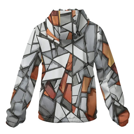 Hooded Short Trench Coat(All-Over Printing) by SALE_DESIGN-Personal Design