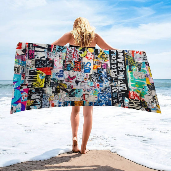 Beach Towel-61.4"x30.3"/156x77cm by SALE_DESIGN-Personal Design