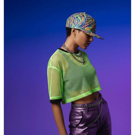 Psychedelic Graffiti Flat Brim Baseball Cap – All-Over Print Snapback for Streetwear Collectors & Urban Culture by Aesthetic Rebellion