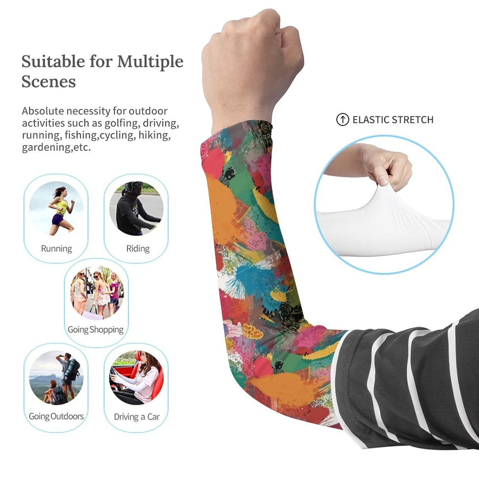 UV Protection Cooling Arm Sleeves for Women | Sun Protective Lycra Sleeves by SALE_DESIGN-Personal Design