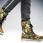 All-Over Print Men's Plush Boots by Aesthetic Rebellion