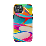 Vibrant Abstract Splash MagSafe Case - Bold Maximalist Tough Phone Cover for Edgy Alt-Fashion Aesthetics by Aesthetic Rebellion