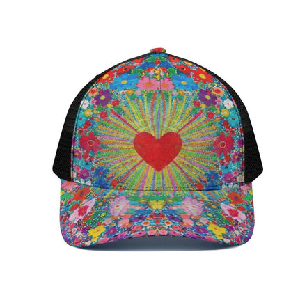 Unisex Trucker Hat With Black Half-mesh by Aesthetic Rebellion