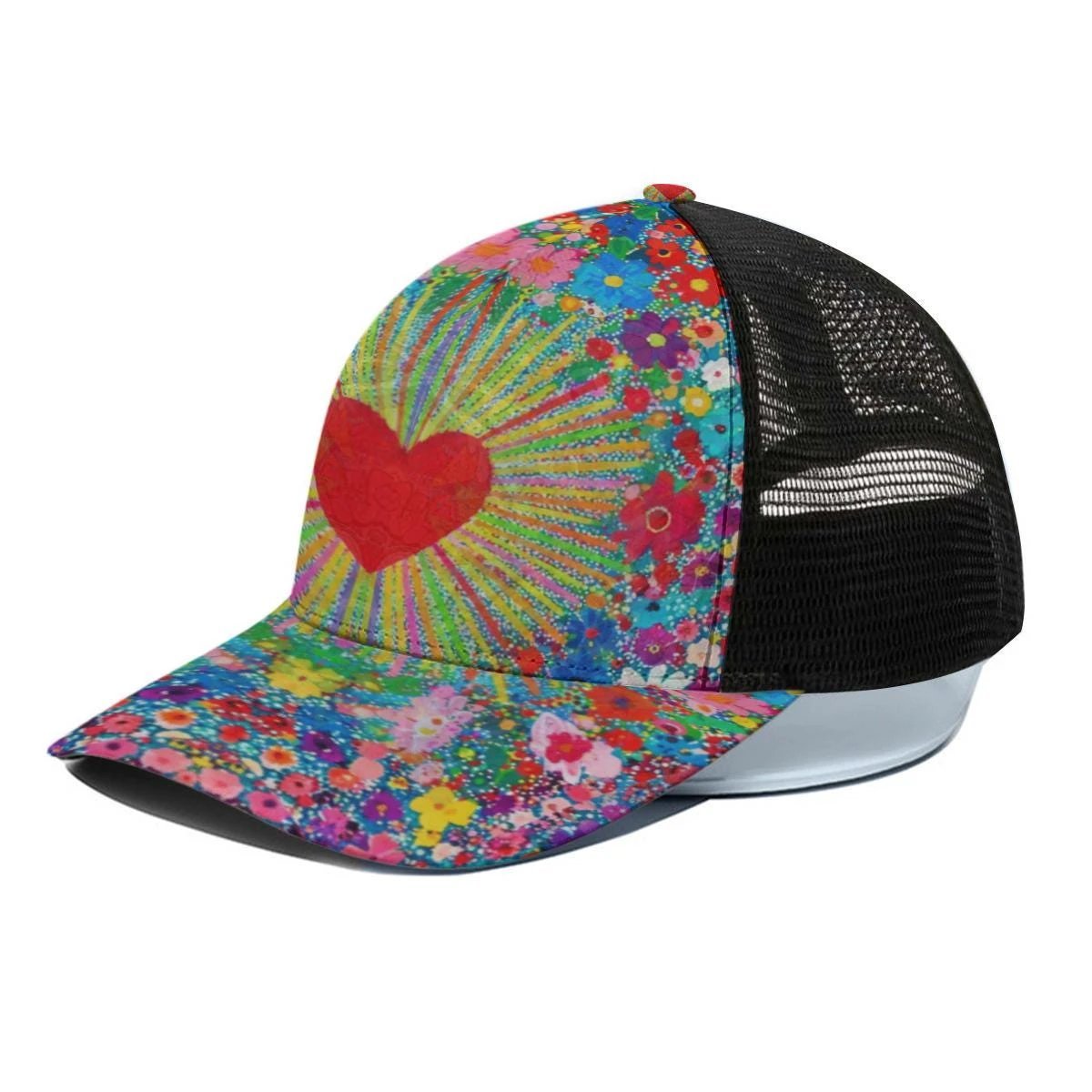 Unisex Trucker Hat With Black Half-mesh by Aesthetic Rebellion