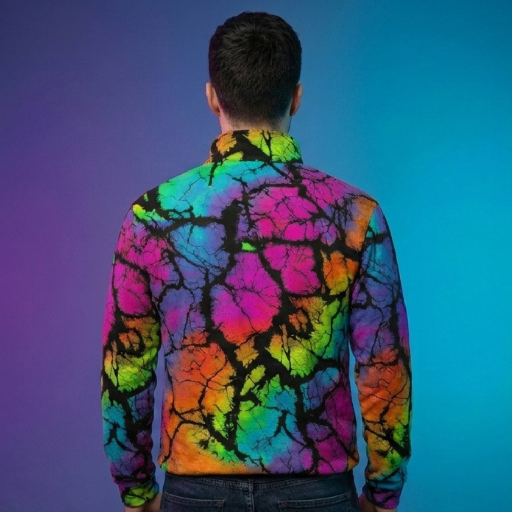 Dreadful Thorns All - Over Print Half - Zip Pullover Shirt | Bold Graphic Streetwear | Men's S–5XL - Aesthetic Rebellion