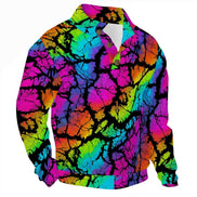 Dreadful Thorns All - Over Print Half - Zip Pullover Shirt | Bold Graphic Streetwear | Men's S–5XL - Aesthetic Rebellion