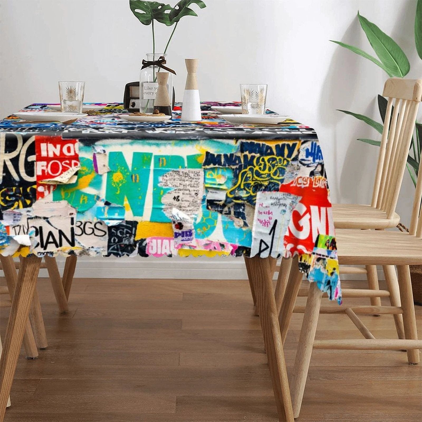 Kitchen Rectangular Tablecloth(One-sided Printing) by SALE_DESIGN-Personal Design