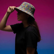 Swamp Tour Bucket Hat - Abstract Organic Sun Hat by Aesthetic Rebellion