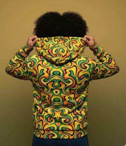 Unisex Heavyweight Zip Hoodie - Vibrant Artist Edition Winter Fleece for Bold Street Style by Aesthetic Rebellion