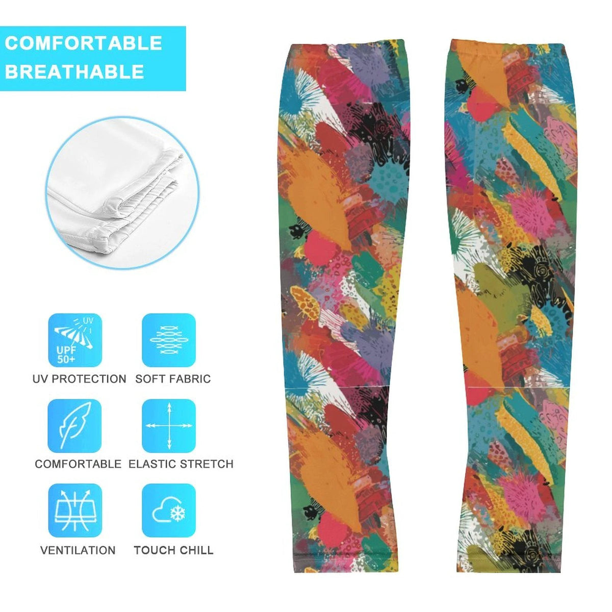 Ice Silk Cooling Arm Sleeves for Men & Women (1 Site) by SALE_DESIGN-Personal Design