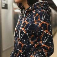 Cyberpunk Network Splatter Art Hoodie - Dark Grunge Techwear Pullover for Futuristic Streetwear by Aesthetic Rebellion