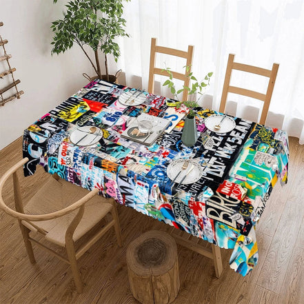 Kitchen Rectangular Tablecloth(One-sided Printing) by SALE_DESIGN-Personal Design
