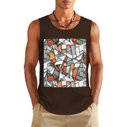 DTF 160gsm Men's Cotton Tank Top(Front Printing) by SALE_DESIGN-Personal Design