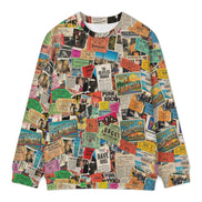 Everyday Maximalist AOP Crewneck Sweatshirt — All-over print in vivid multicolor tones. Unisex sweatshirt with art kid fashion, eclectic maximalism, main character energy style. Aesthetic Rebellion.