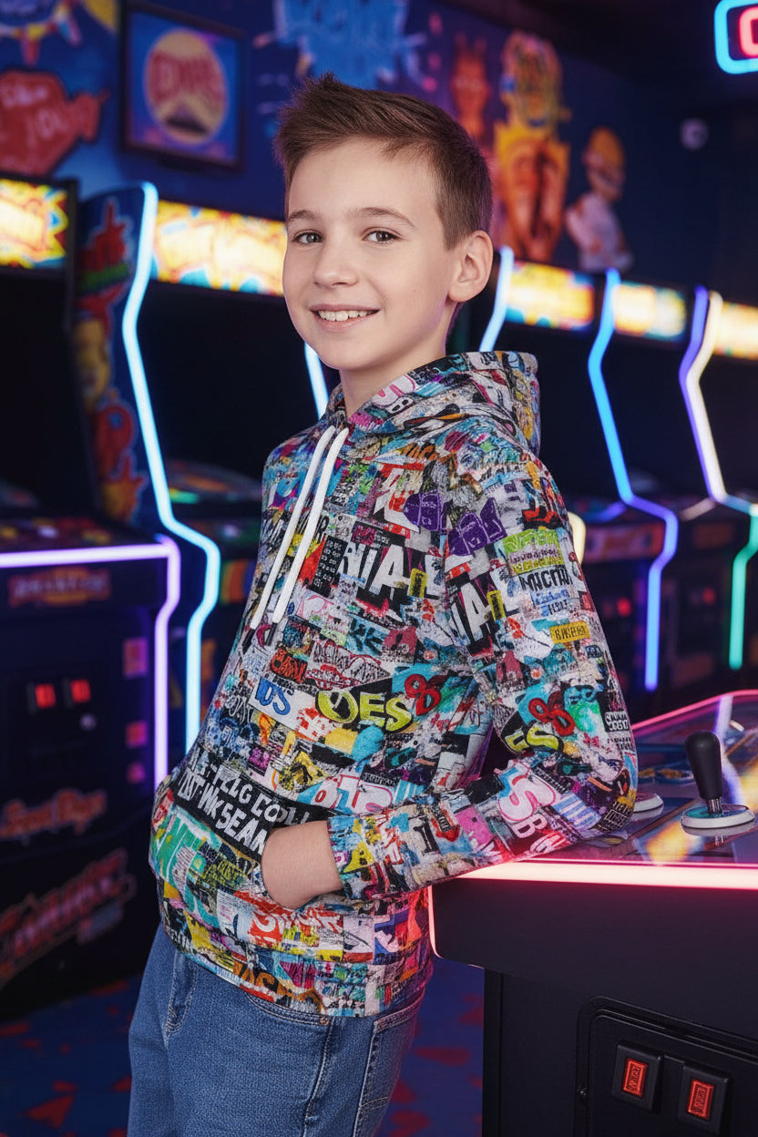160gsm Children's Lightweight Pullover Hoodie(All-Over Printing) by SALE_DESIGN-Personal Design