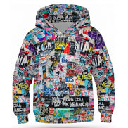 230gsm Children's Hooded Sweatshirt without Drawstrings(All-Over Printing) by SALE_DESIGN-Personal Design