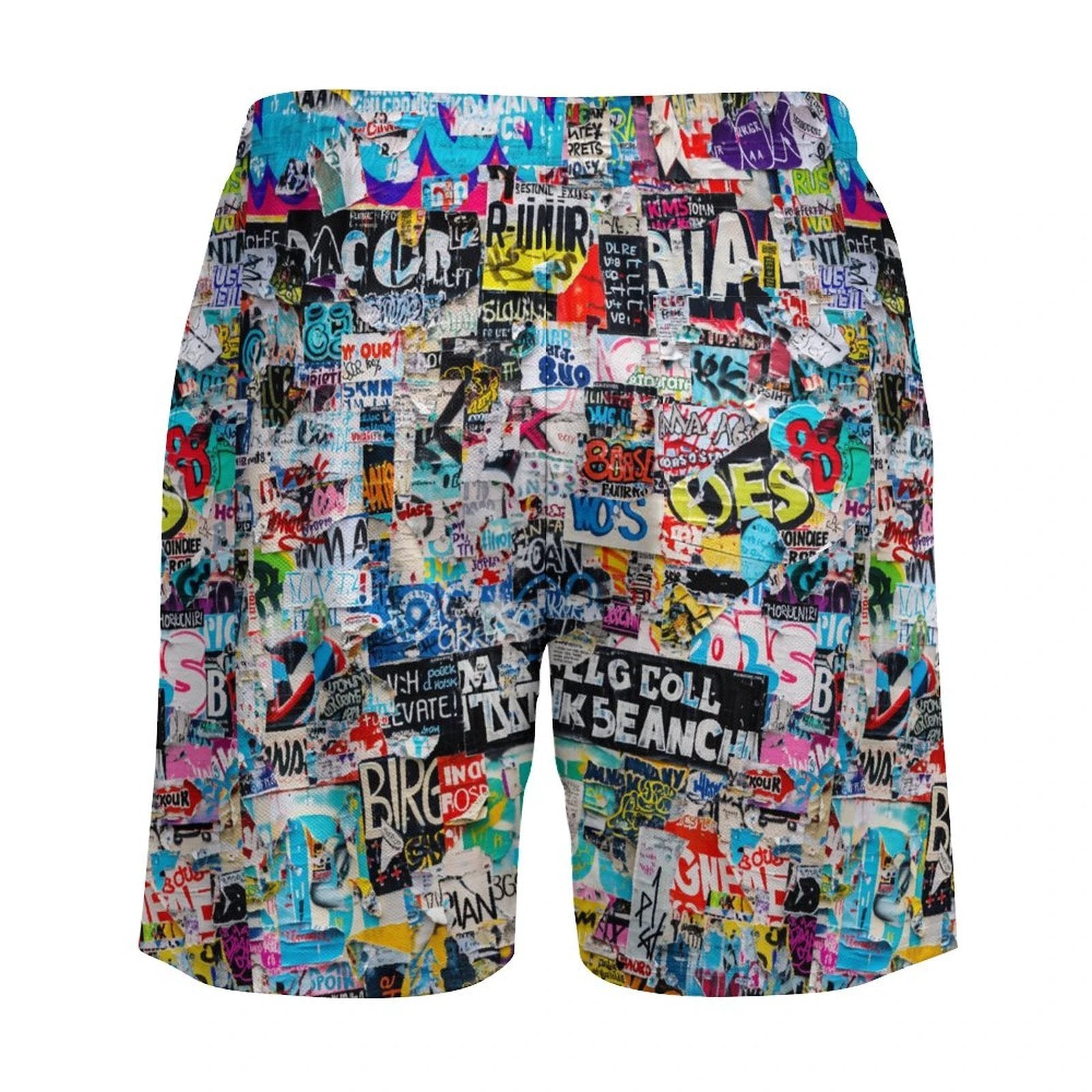 Men's Beach Shorts with 4 Pockets by SALE_DESIGN-Personal Design