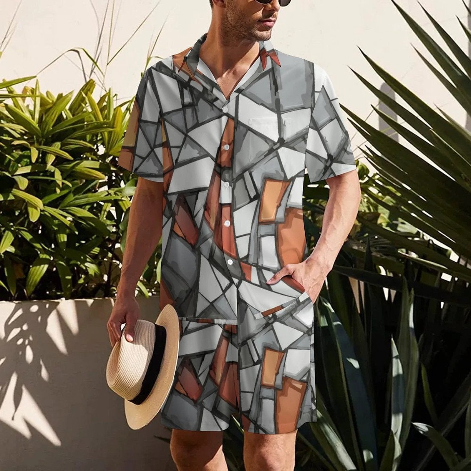 Short Sleeve Shirt and Shorts Set(All-Over Printing) by SALE_DESIGN-Personal Design